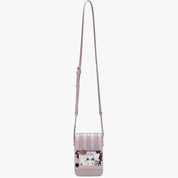 Vendula London Darling Dance Studio Mobile Phone Pouch Crossbody Pink - Picture 5 of 8